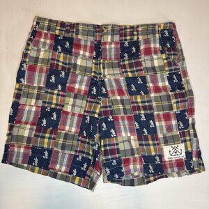 Walt Disney World Cruise Line Patchwork Shorts Men’s 42 Mickey Embroidered